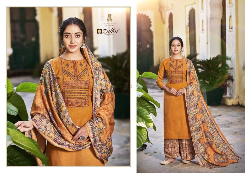 Zulfat Mohini Pashmina Print Dress Material Catalog
