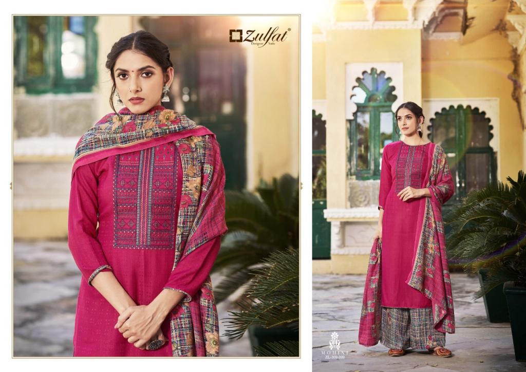 Zulfat Mohini Pashmina Print Dress Material Catalog