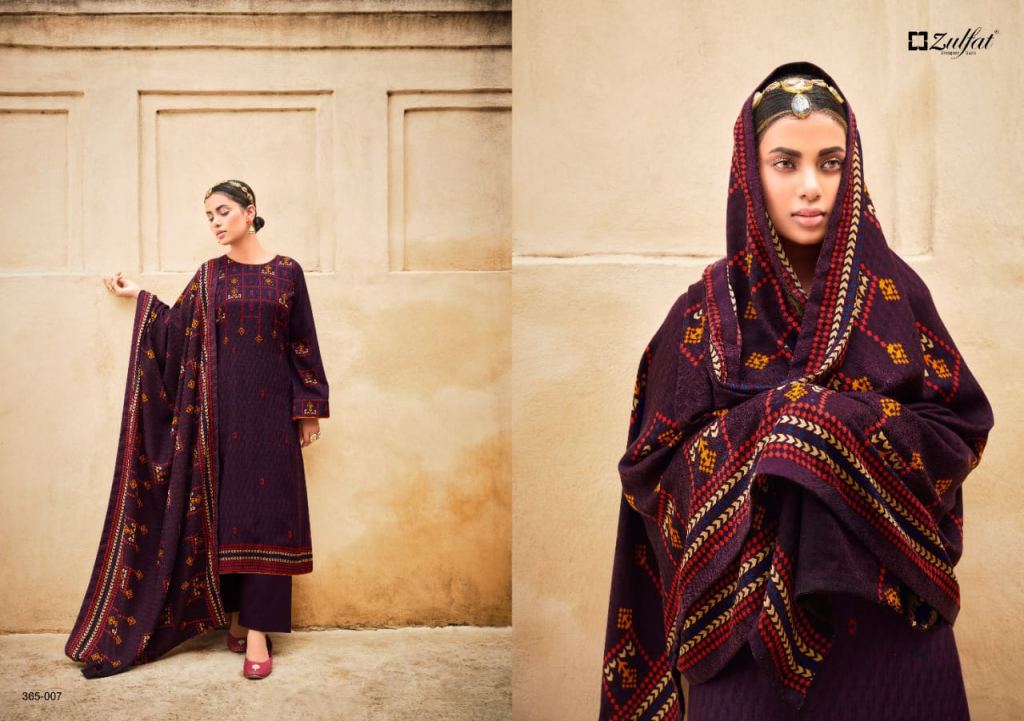 Zulfat Winter Love Digital Printed Winter Wear Pashmina Catalog