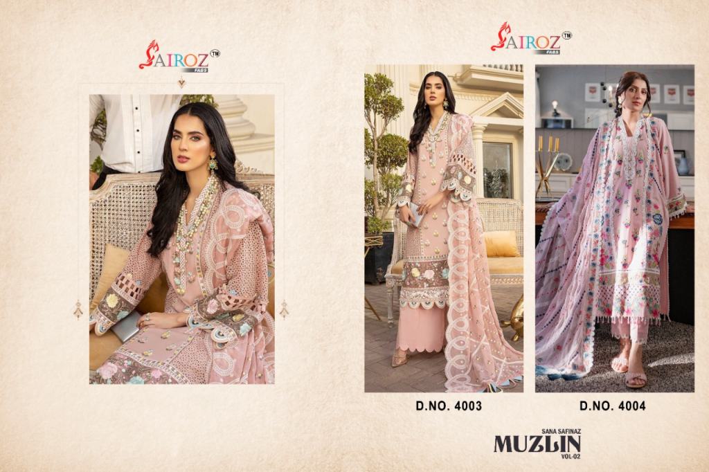 Sairoz Sana Safinaz Muzlin Vol 2 Pashmina Dress Catalog