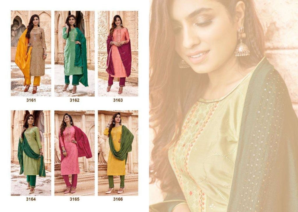 Rangoon Lotus Pure Viscose With Leriya With Work Readymade Catalog