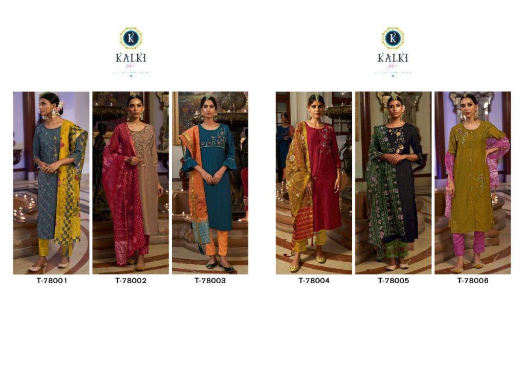 Kalki Fashion Panch Ratna Kurtis With Bottom And Dupatta Catalog