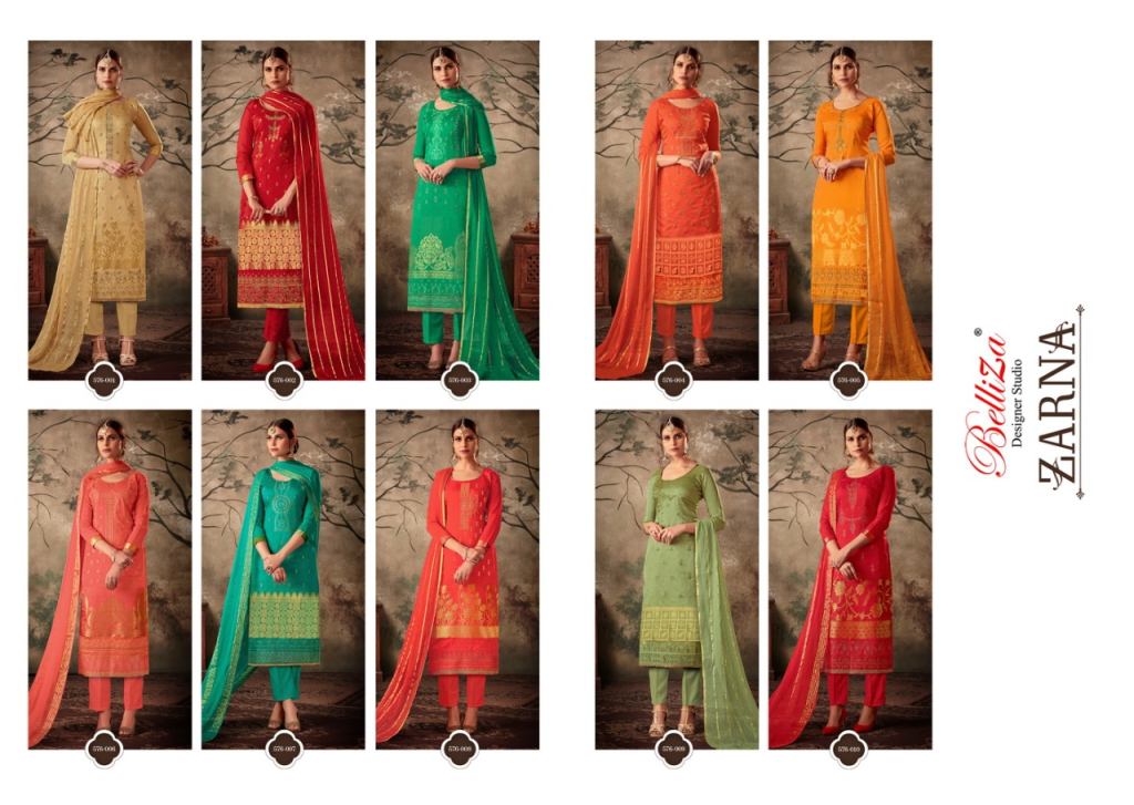 Belliza Zarna Pure Mysore Silk Dress Material Catalog