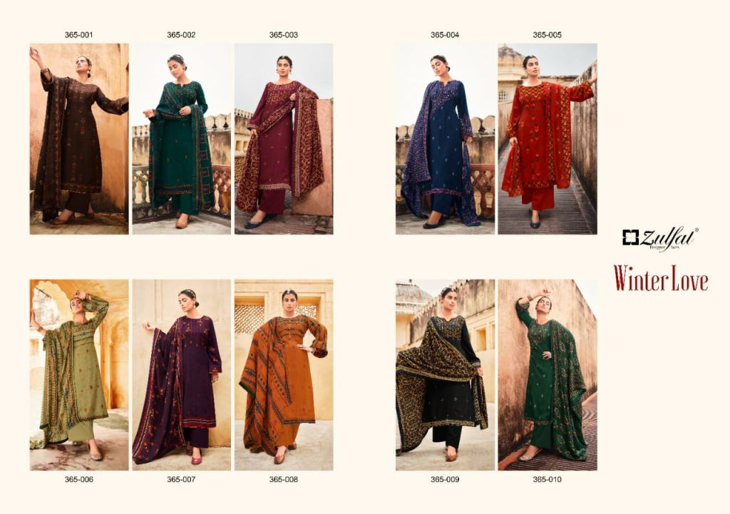 Zulfat Winter Love Digital Printed Winter Wear Pashmina Catalog