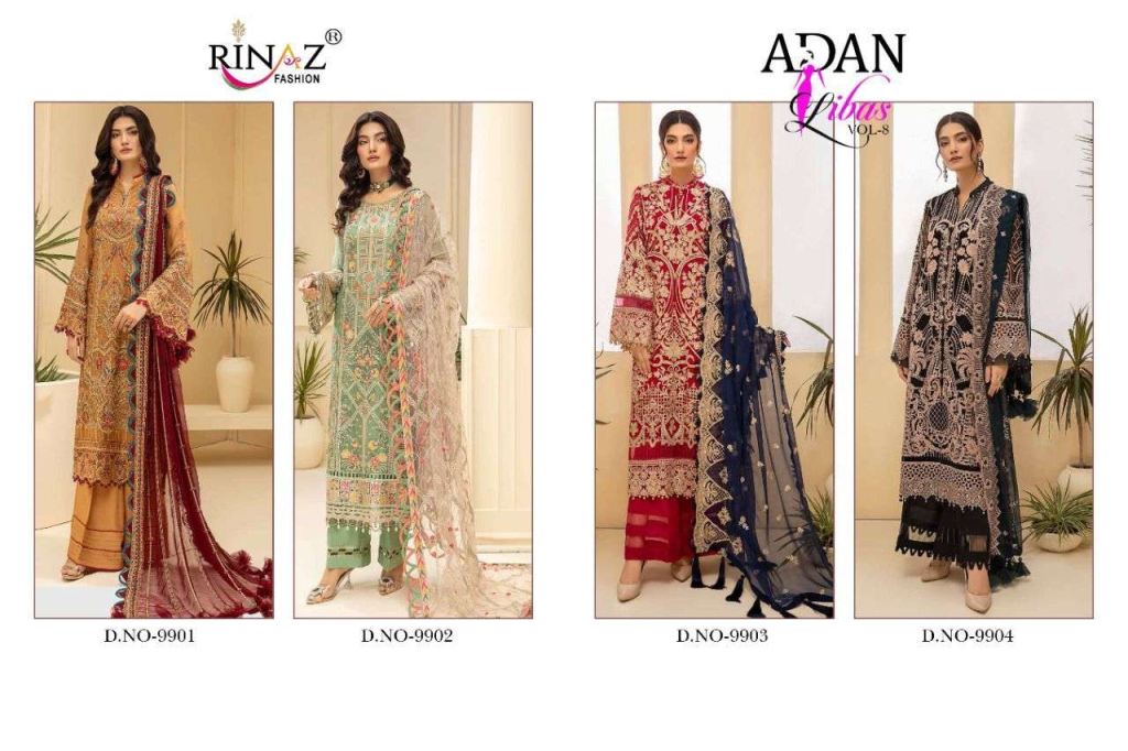 Rinaz Fashion Adan Libas Vol 8 Embroidery Pakistani Suits