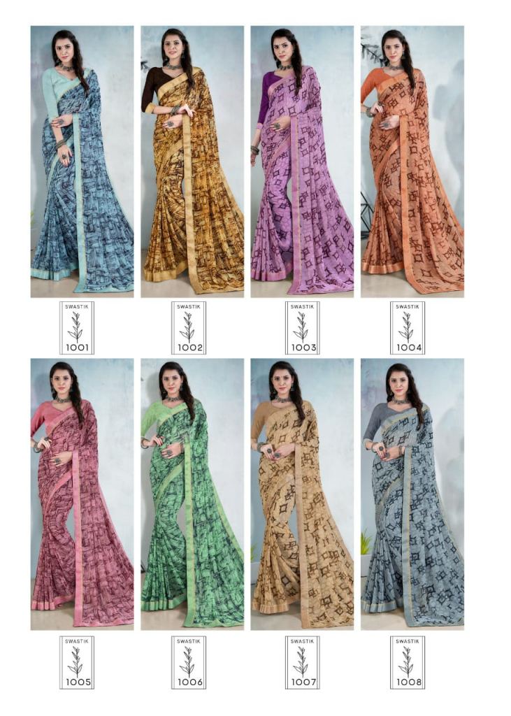 Swastik Deep Mala Daily Wear Wholesale Sarees Catalog