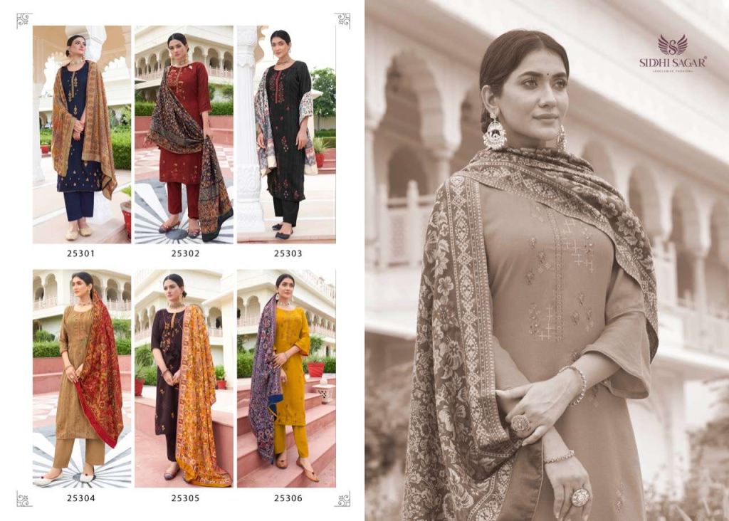 Siddhi Sagar Azal Pasmina Dress Material