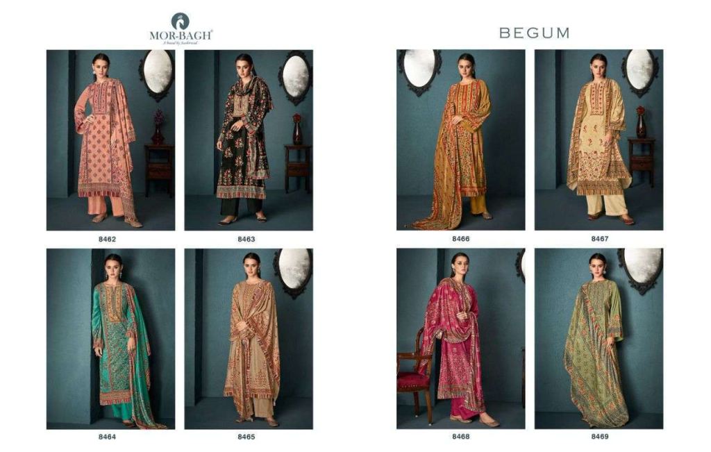 Aashirwad Mor Bagh Begum Velvet Digital Print Salwar Suits Catalog