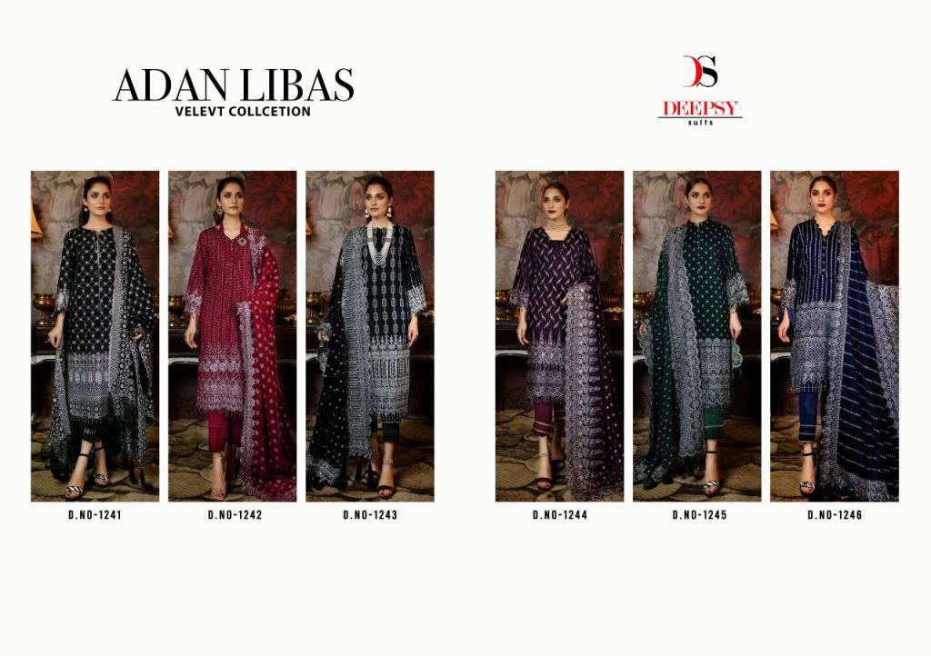 Deepsy Adan Libas Velvet Collection Pure Velvet Pakistani Suits Catalog