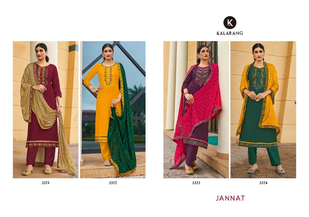 Kalarang Jannat Fancy Wear Designer Latest Indian Salwar Kameez Catalog