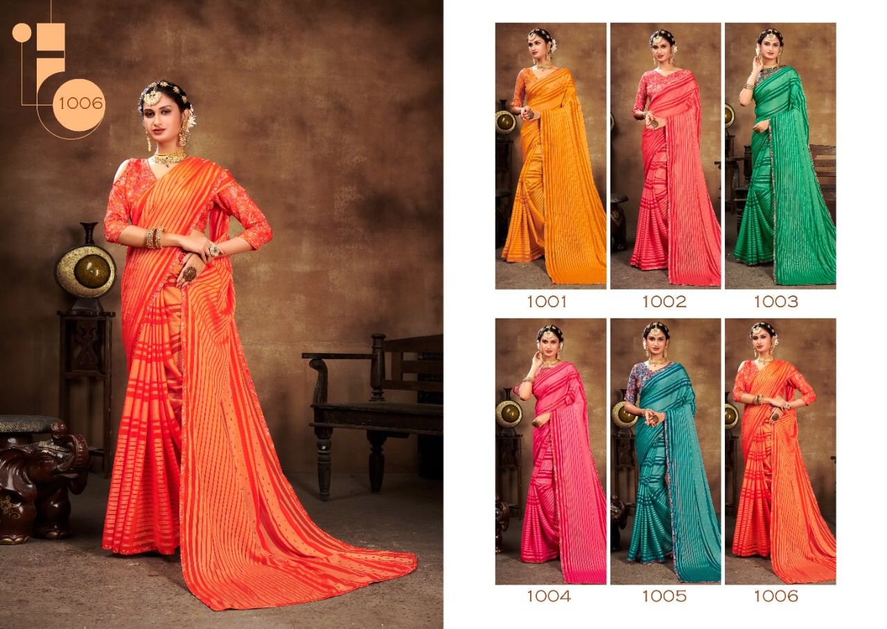 Saroj Shannu Fancy Wear Georgette Wear Saree Catalog