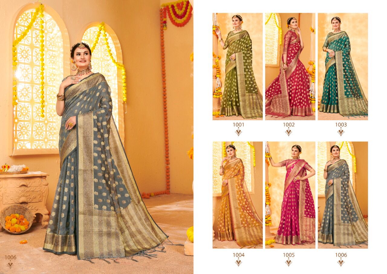 Saroj Rimjhim Festive Wear Organza Wholesale Silk Saree Catalog