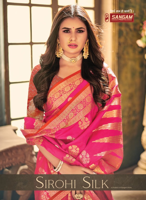 Sangam Presents Sirohi Silk Designer Silk Sarees