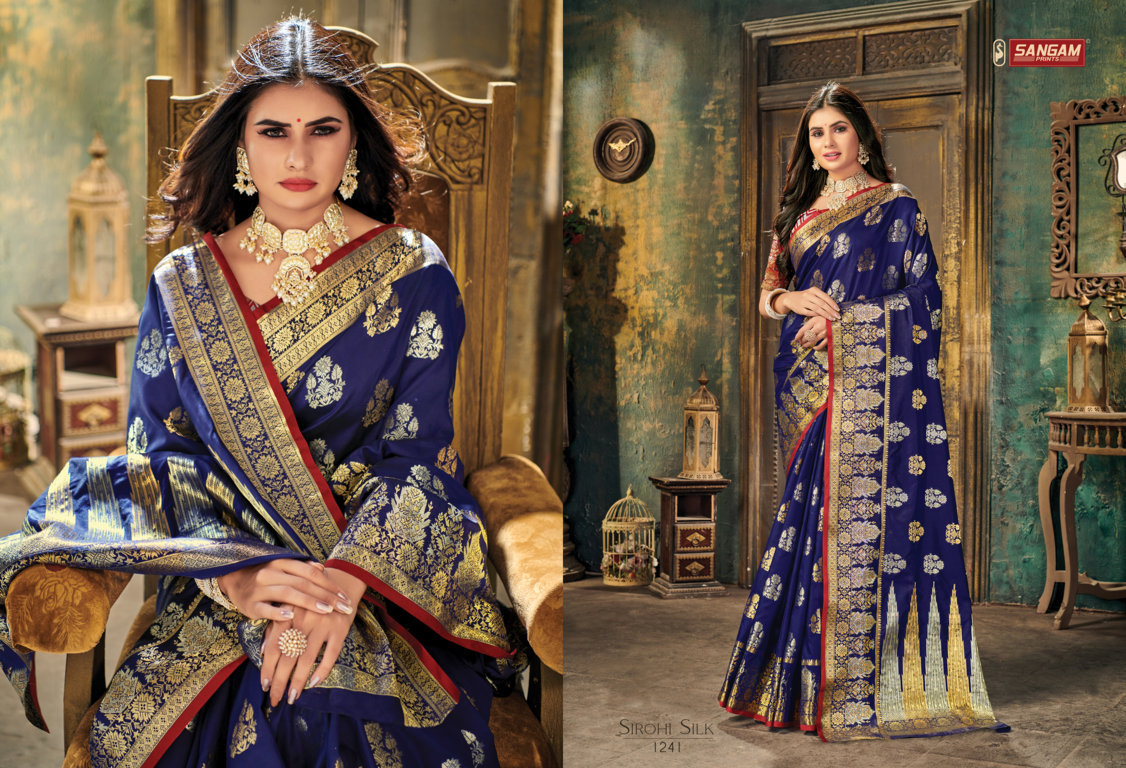 Sangam Presents Sirohi Silk Designer Silk Sarees
