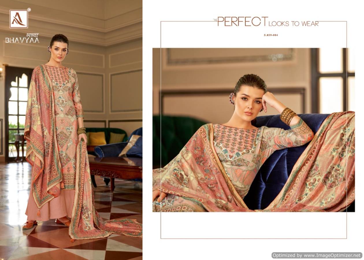 Alok Bhavyaa Printed Winter Wear Velvet Dress Material Catalog