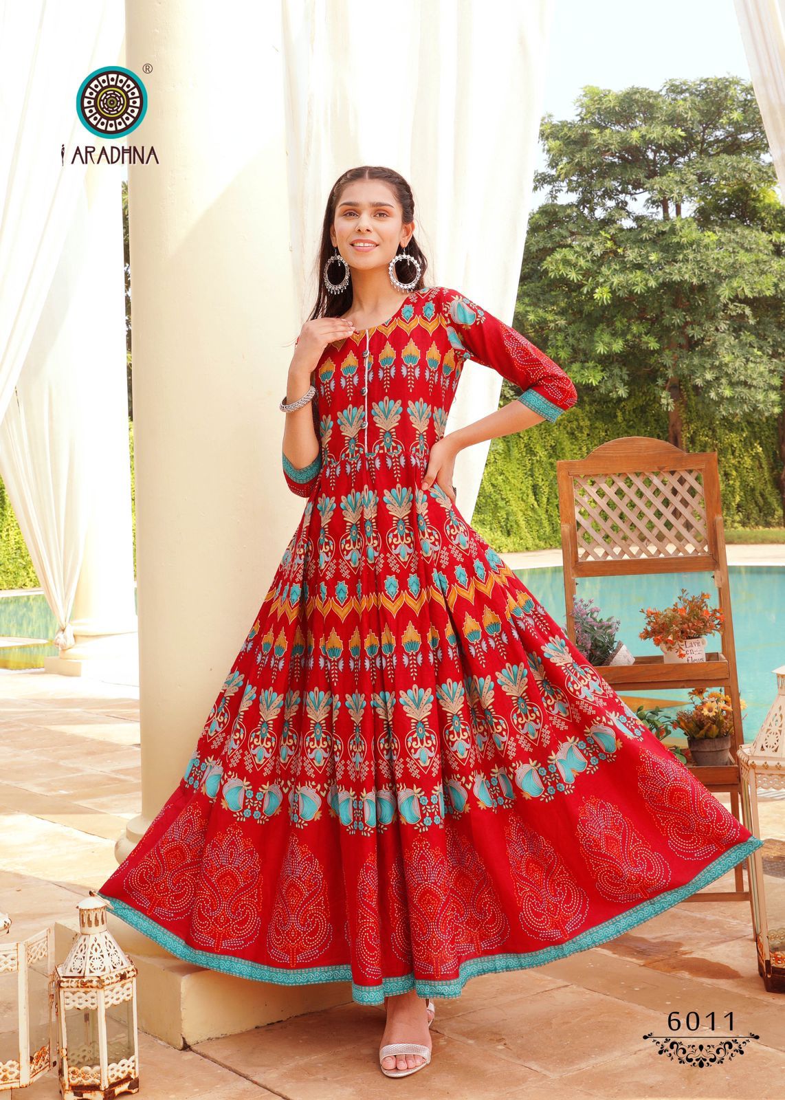 Aradhna Level Vol 6 Long Anarkali Kurti Catalog