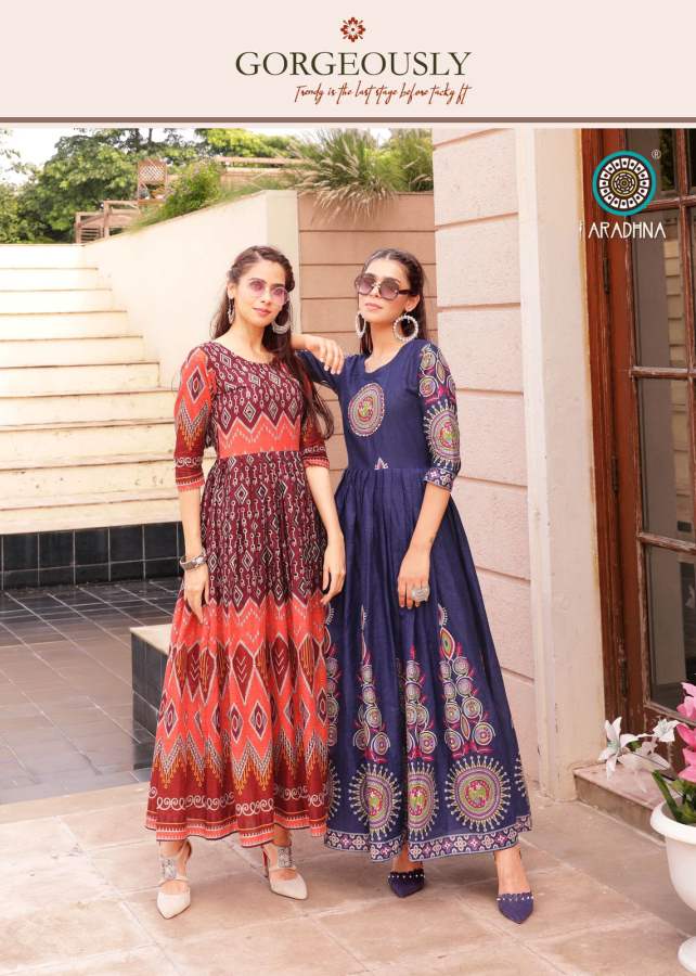 Aradhna Level Vol 6 Long Anarkali Kurti Catalog