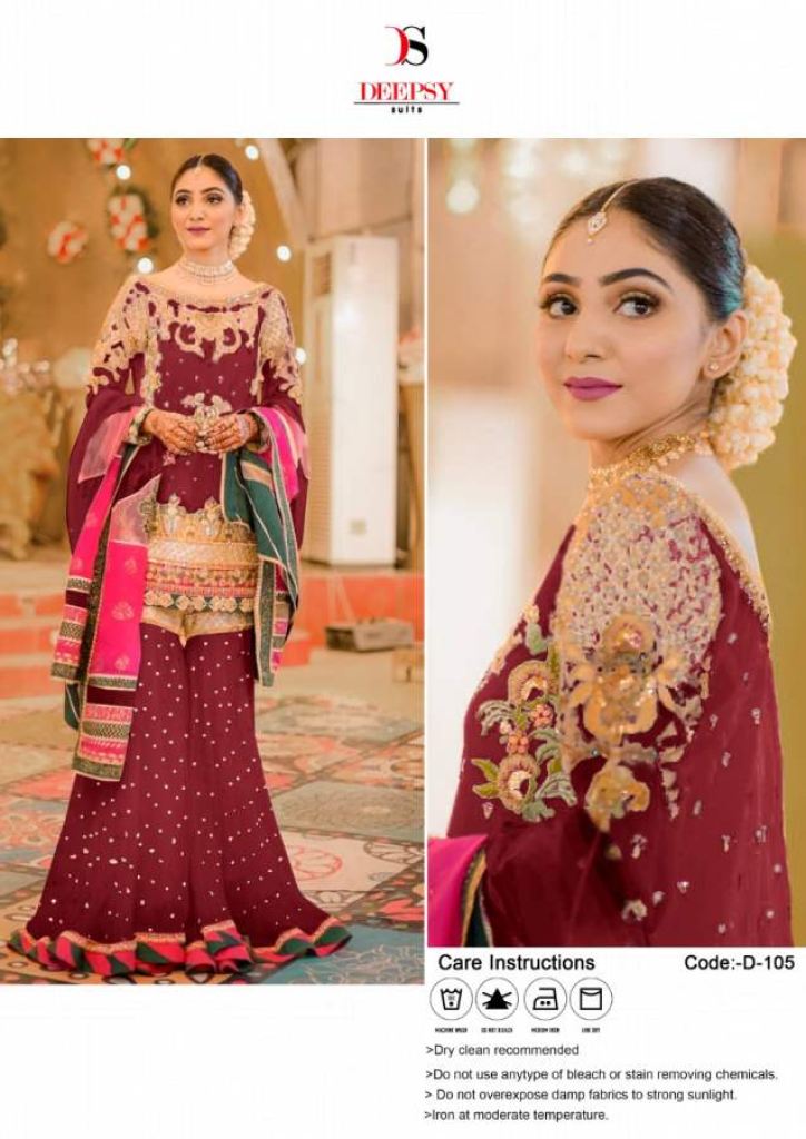 Deepsy 105 Color Embroidery Low Rate Pakistani Salwar Kameez