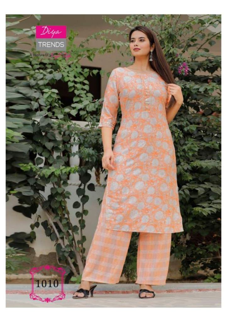 Diya Trends Celebration Vol 1 Fancy Wear Kurti With Bottom Catalog