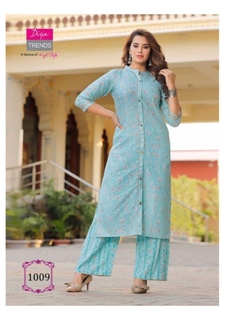 Diya Trends Celebration Vol 1 Fancy Wear Kurti With Bottom Catalog