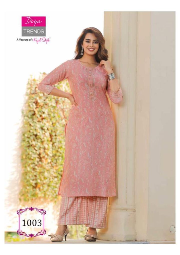 Diya Trends Celebration Vol 1 Fancy Wear Kurti With Bottom Catalog