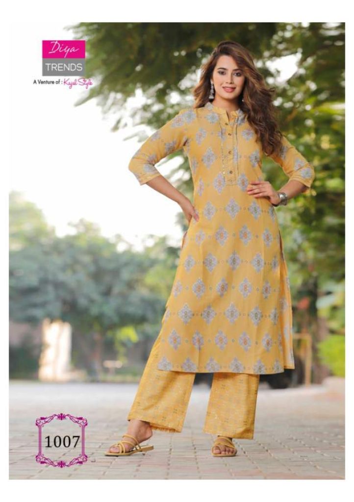 Diya Trends Celebration Vol 1 Fancy Wear Kurti With Bottom Catalog