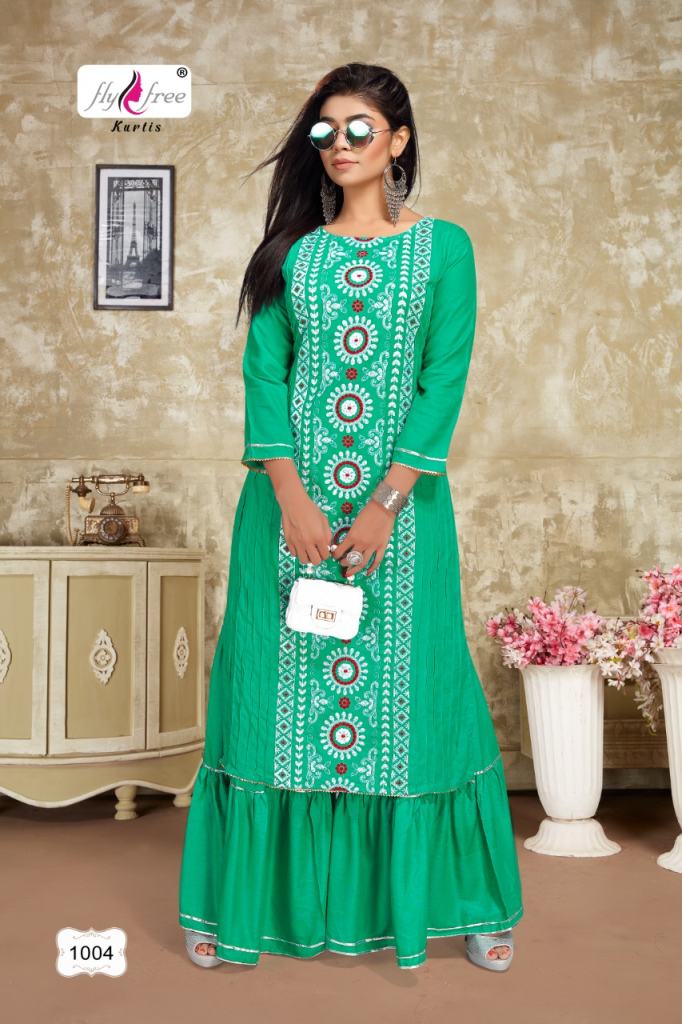 Fly Free Nexa Designation Fancy Kurtis With Sharara Catalog
