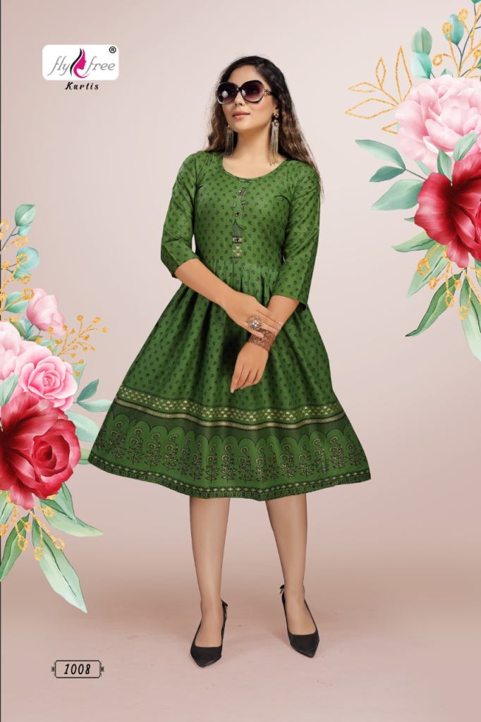 Fly Free Polar Anarkali Kurtis Catalog