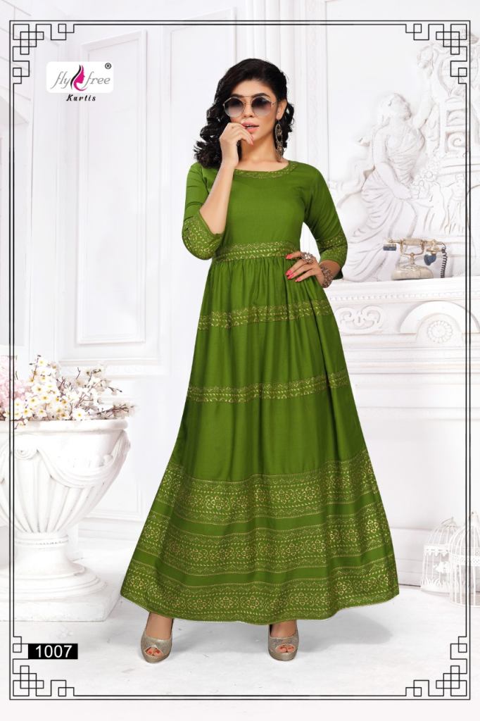 Fly Free Rolls Roych Vol 2 Long Anarkali Kurtis Catalog