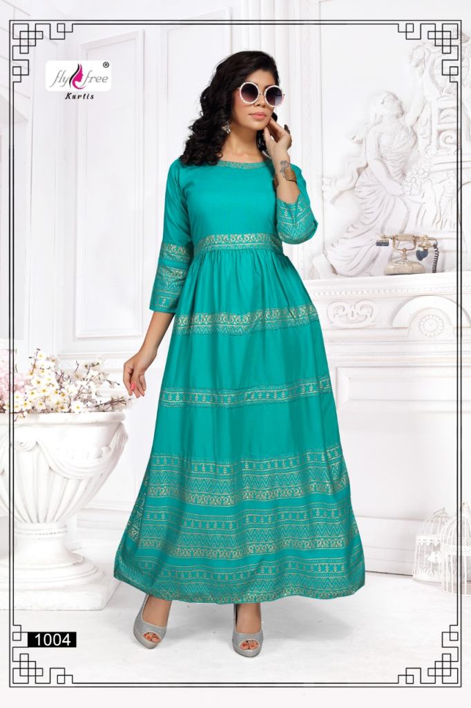 Fly Free Rolls Roych Vol 2 Long Anarkali Kurtis Catalog