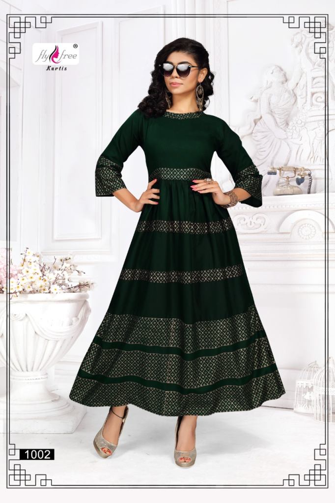 Fly Free Rolls Roych Vol 2 Long Anarkali Kurtis Catalog