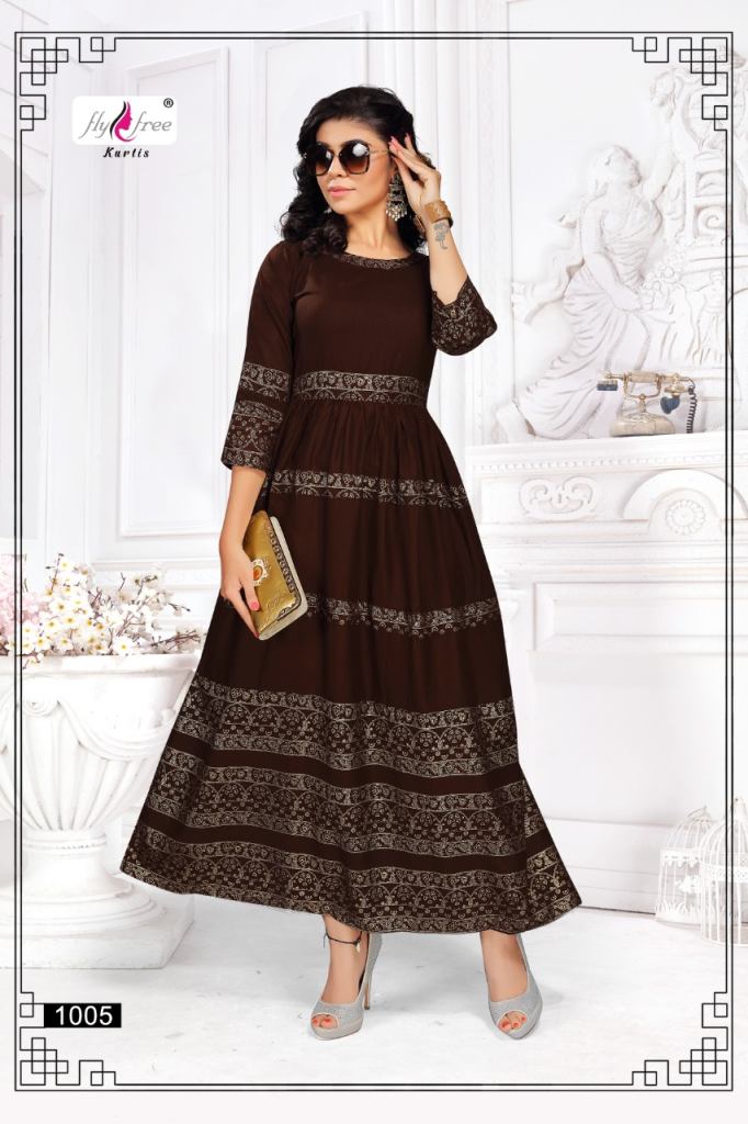 Fly Free Rolls Roych Vol 2 Long Anarkali Kurtis Catalog