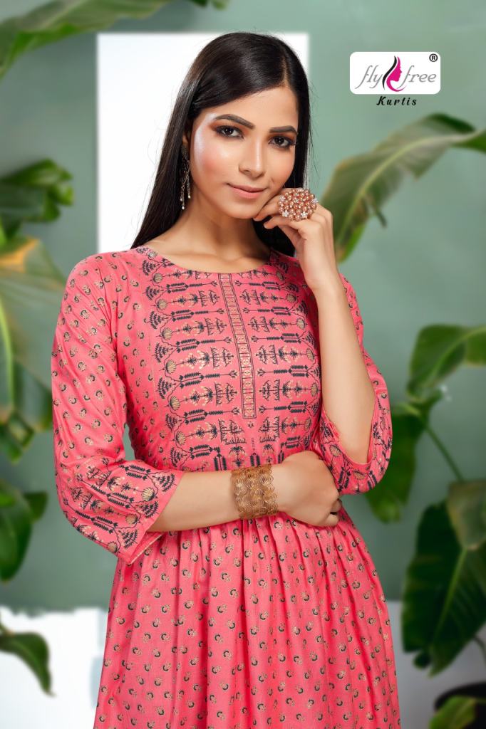 Fly Free Salt Latest Low Rate Anarkali Kurti Catalog