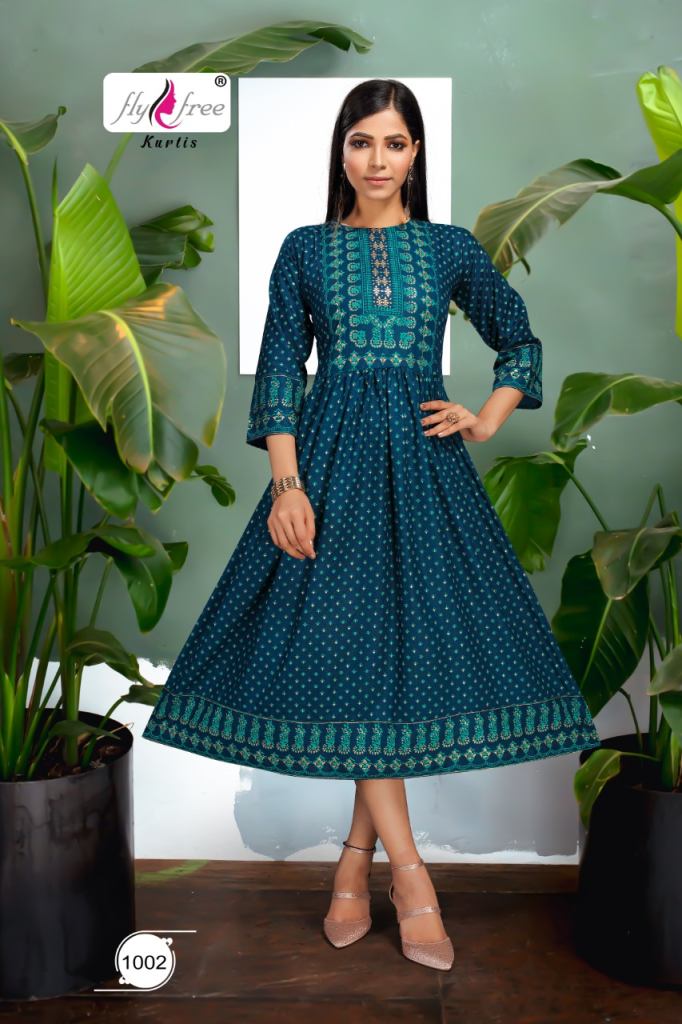 Fly Free Salt Latest Low Rate Anarkali Kurti Catalog