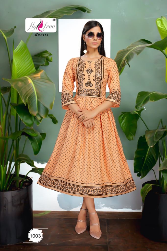 Fly Free Salt Latest Low Rate Anarkali Kurti Catalog