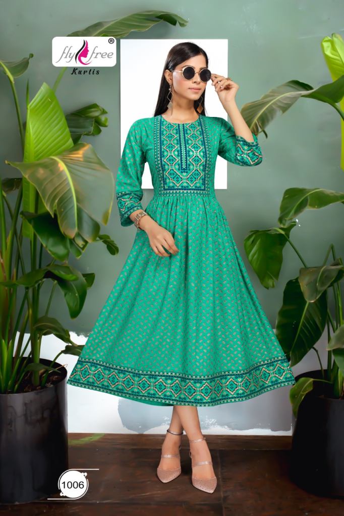 Fly Free Salt Latest Low Rate Anarkali Kurti Catalog