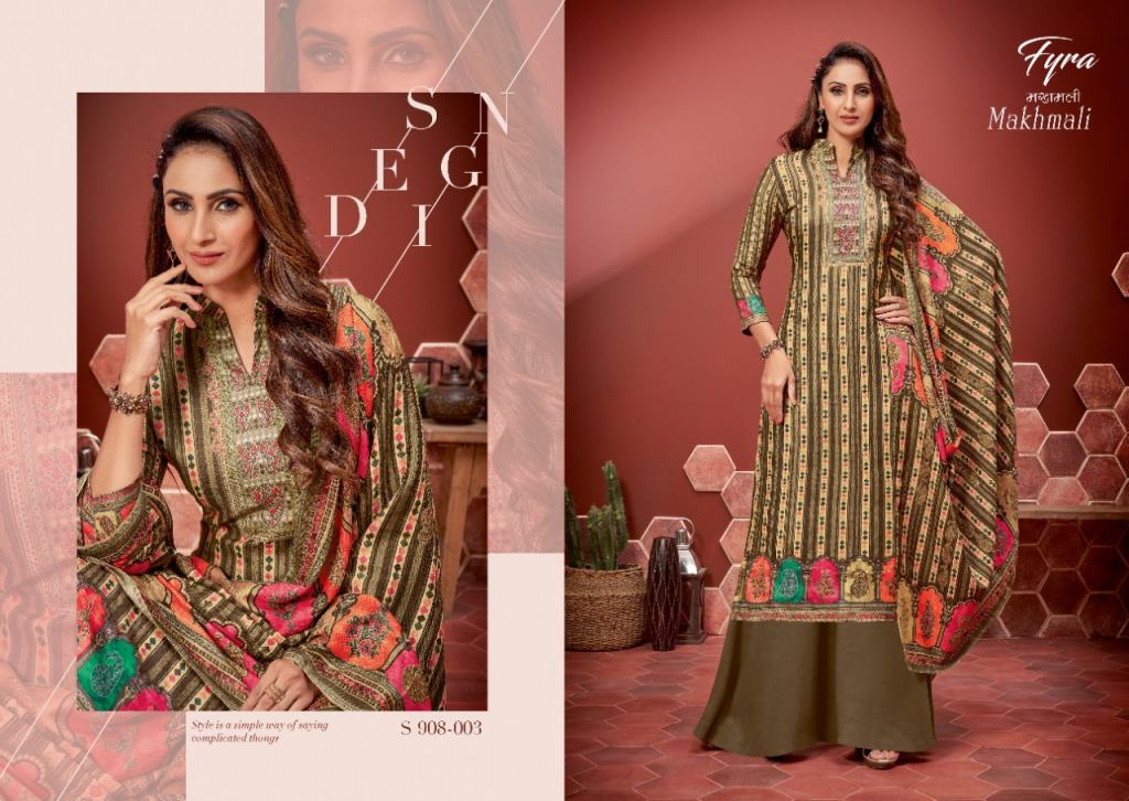 Fyra Makhmali Winter Wear Digital Printed Pashmina Dress Materials