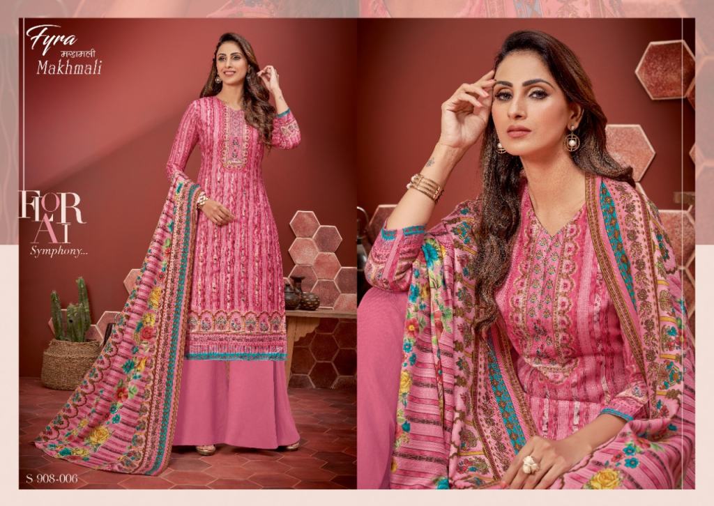 Fyra Makhmali Winter Wear Digital Printed Pashmina Dress Materials