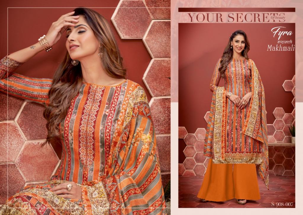 Fyra Makhmali Winter Wear Digital Printed Pashmina Dress Materials