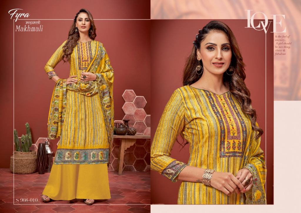 Fyra Makhmali Winter Wear Digital Printed Pashmina Dress Materials