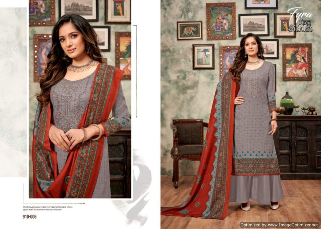 Fyra Siddat Digital Printed Winter Pashmina Dress Material Catalog