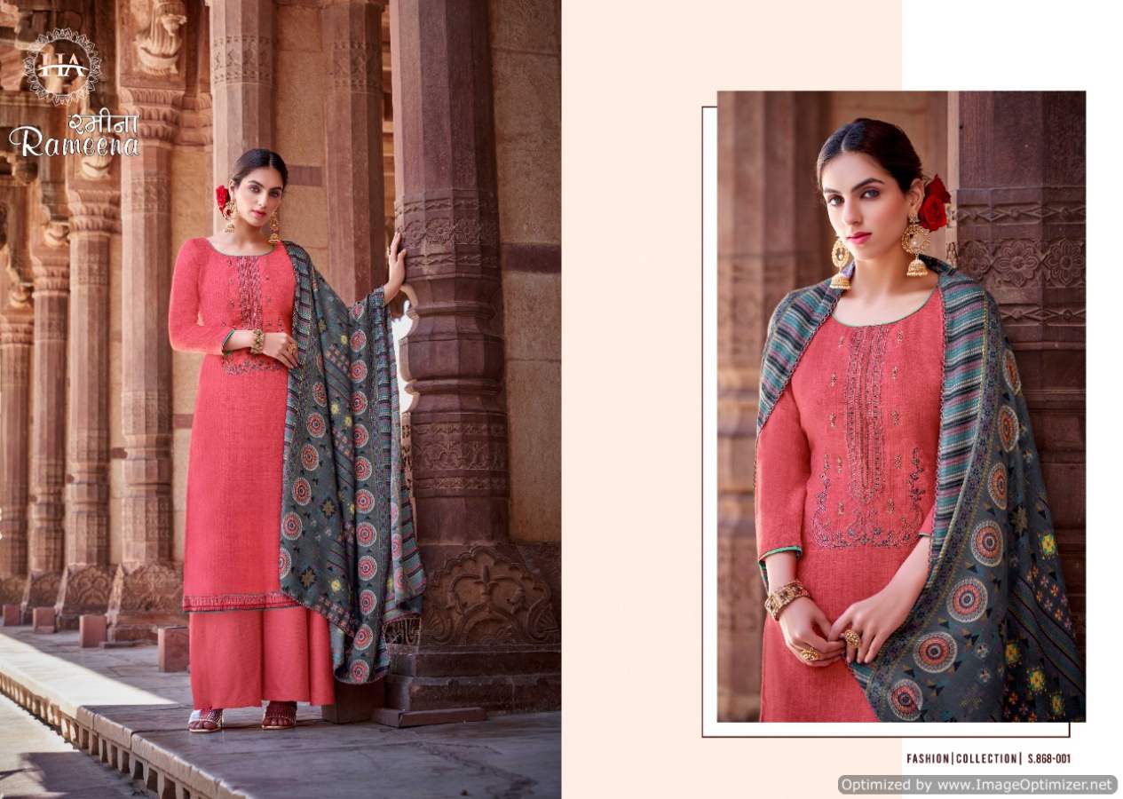 Harshit Rameena Winter Wear Designer Wool Pashmina Catalog