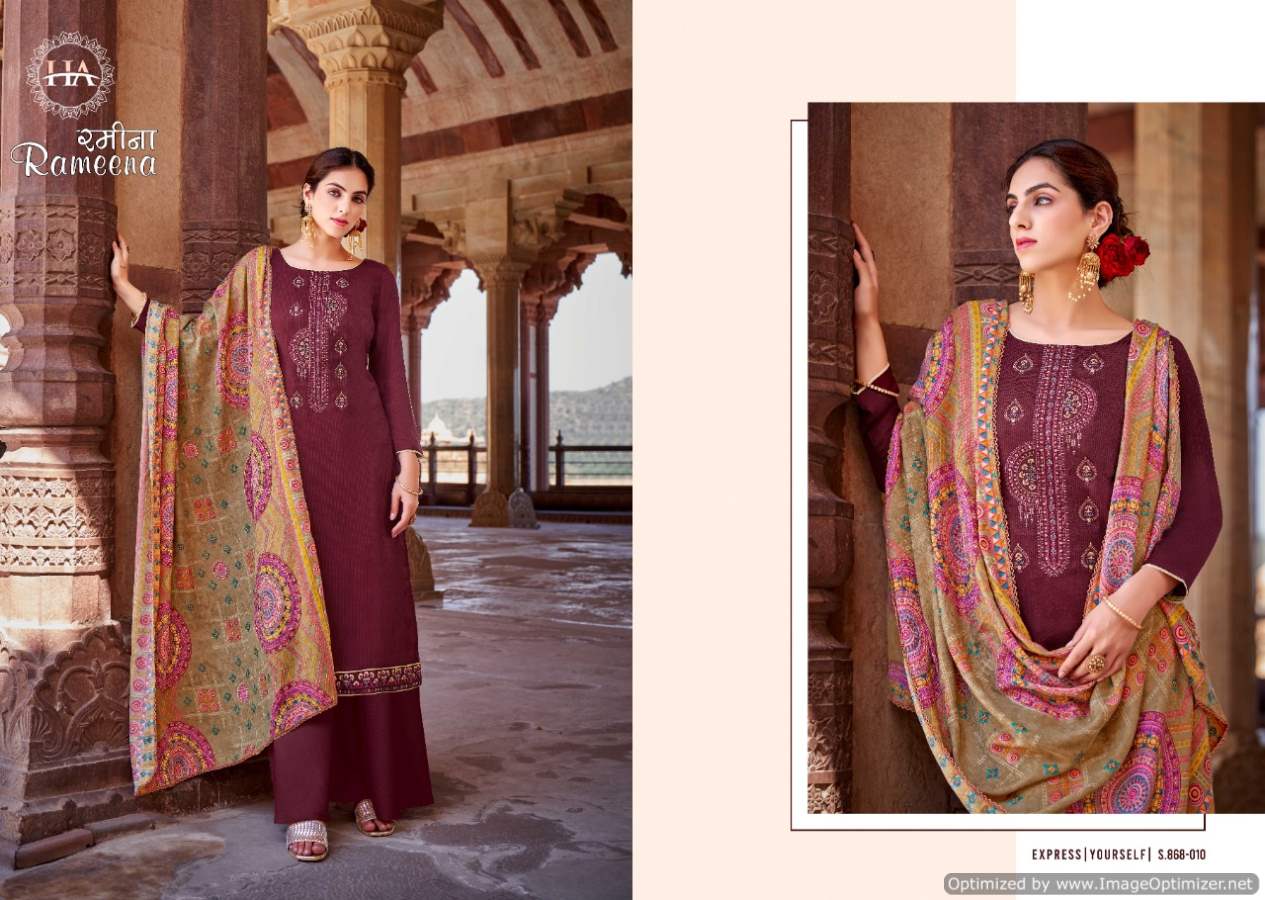 Harshit Rameena Winter Wear Designer Wool Pashmina Catalog