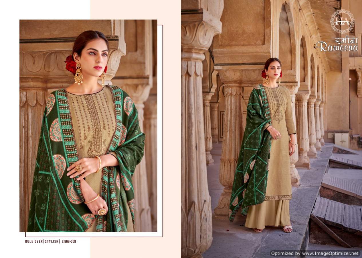 Harshit Rameena Winter Wear Designer Wool Pashmina Catalog
