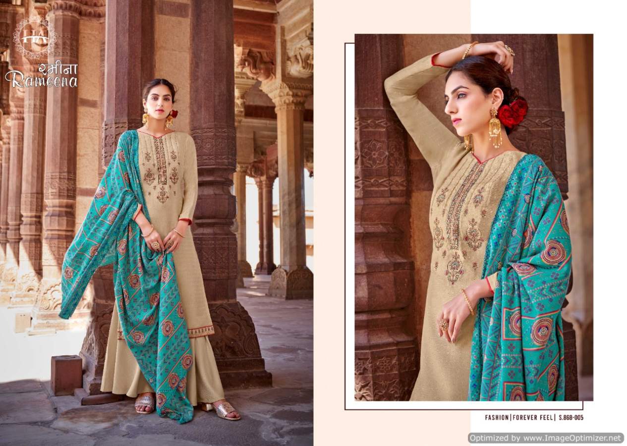Harshit Rameena Winter Wear Designer Wool Pashmina Catalog