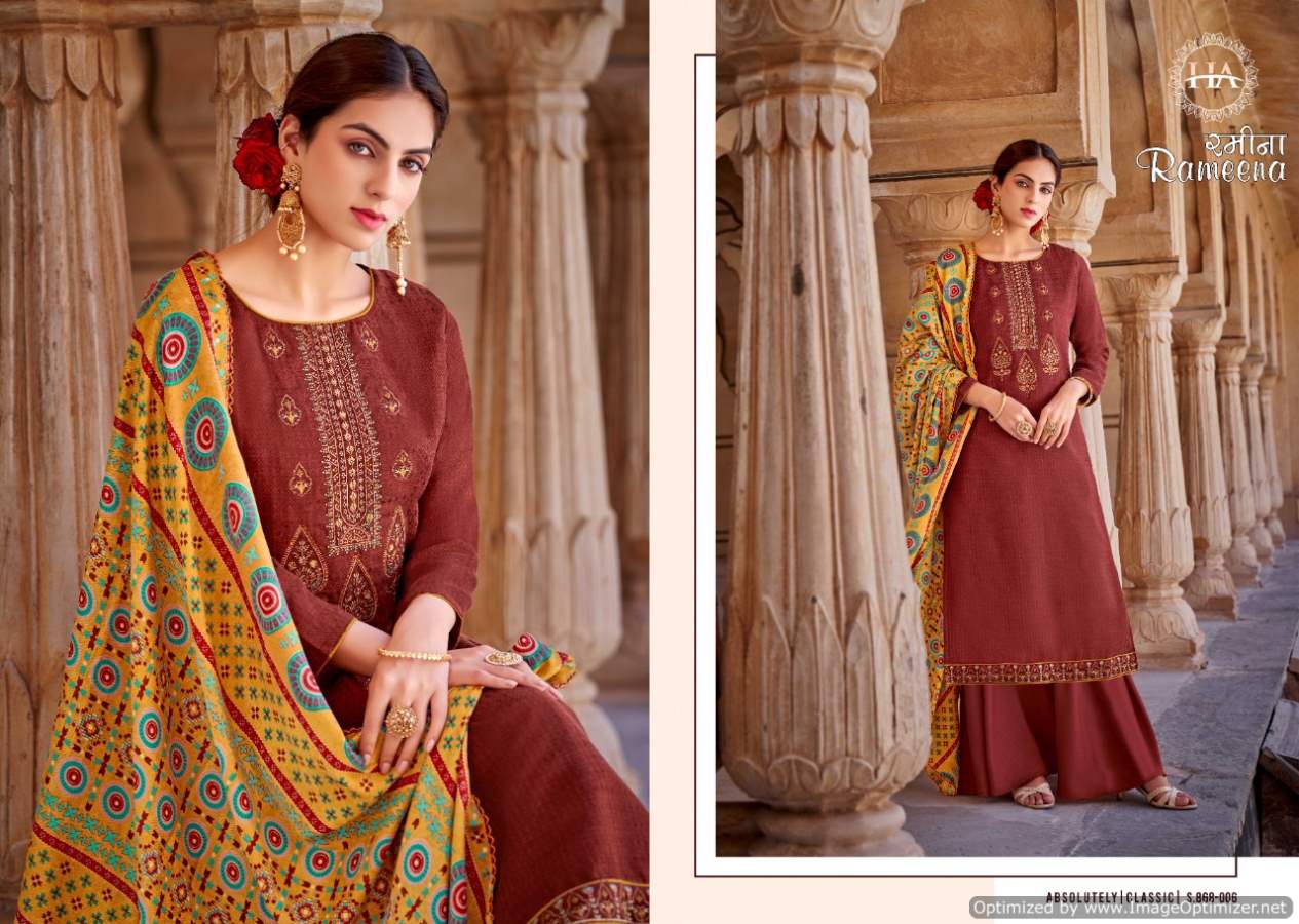 Harshit Rameena Winter Wear Designer Wool Pashmina Catalog