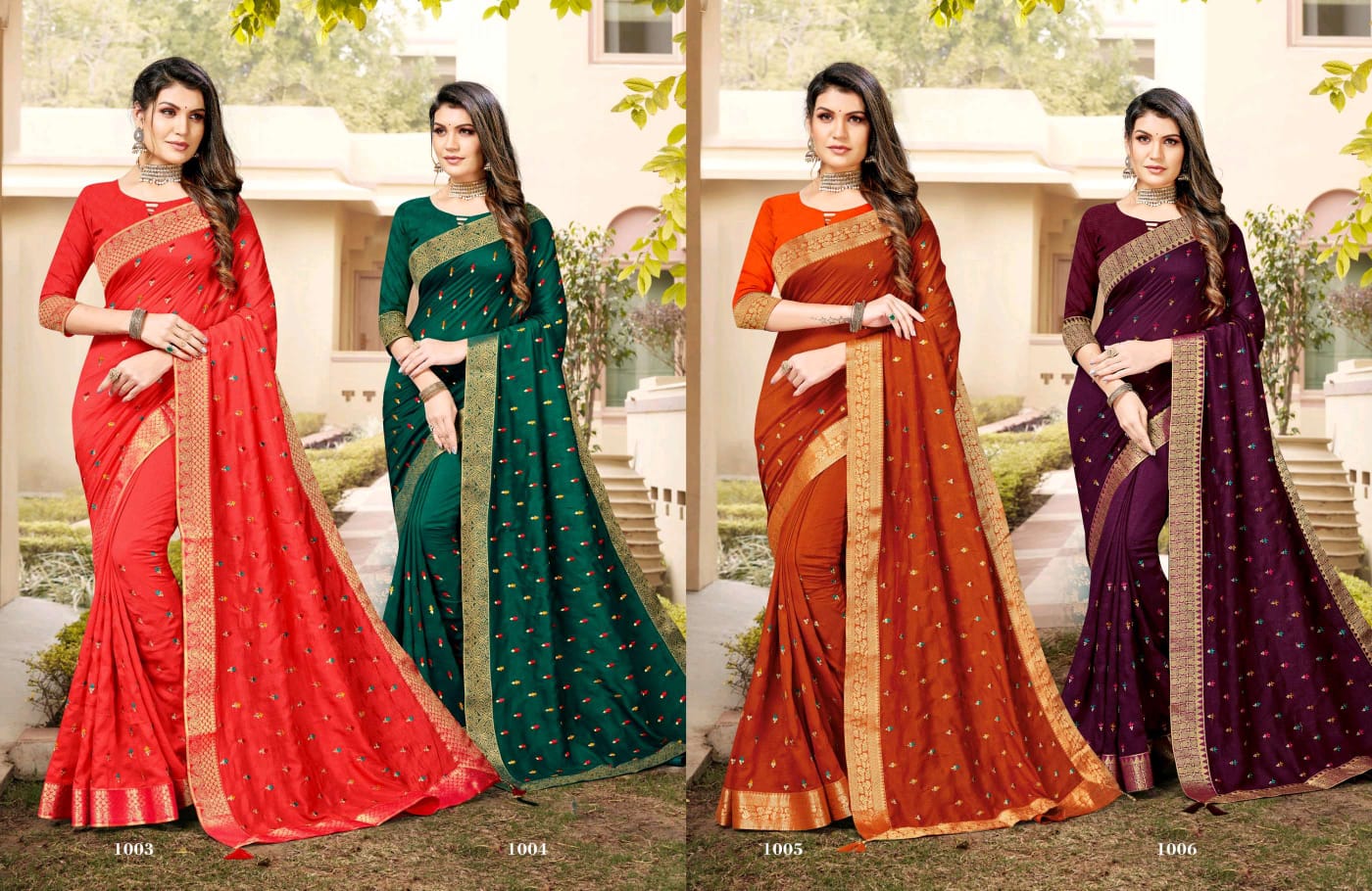 Ranjna Secret Fancy Border Thread Worked Butti Exclusive Collection