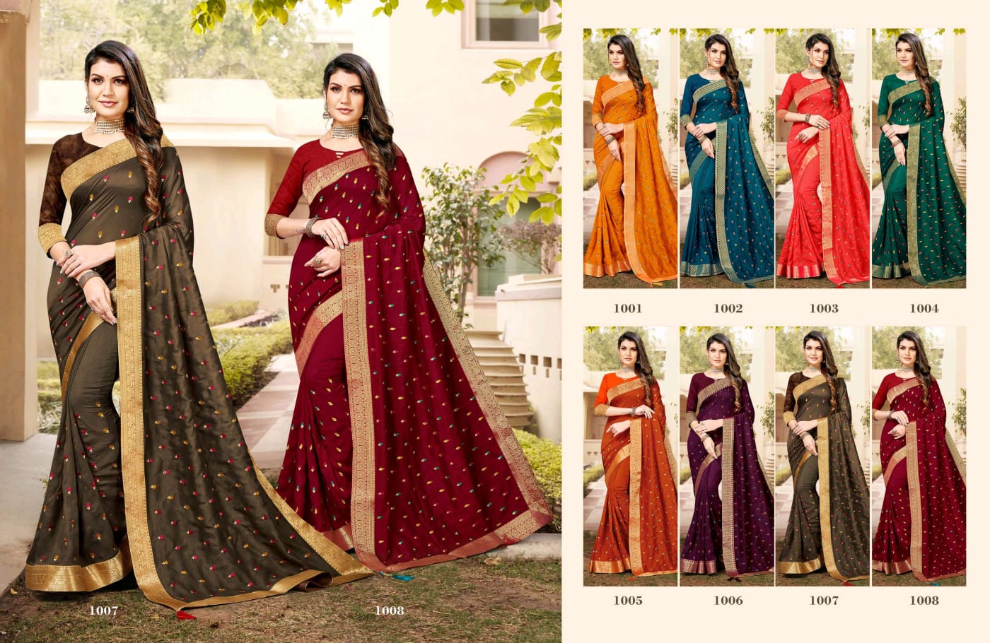 Ranjna Secret Fancy Border Thread Worked Butti Exclusive Collection