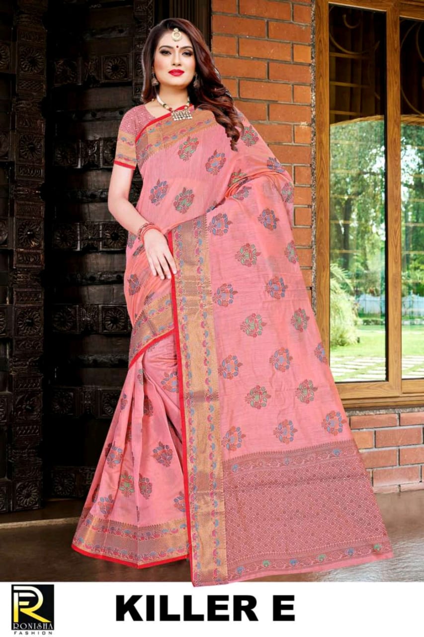 Ranjna Killer Casual Wear Soft Cotton Silk Rich Pallu Beautiful Collection
