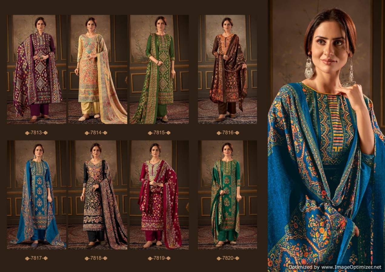 Levisha Femina Vol 12 Winter Wear Pashmina Dress Material Catalog